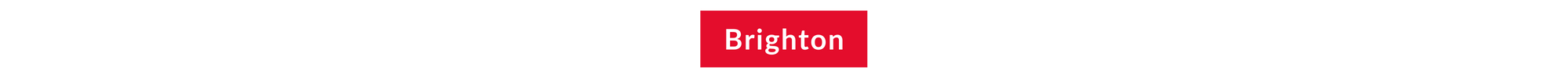 The word Brighton in a red block