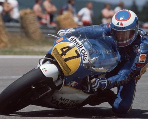 Steve Parrish riding motorcyle