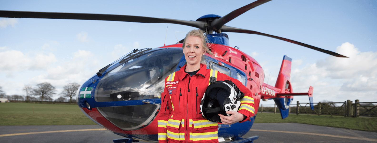 Jessica Thomas-Mourne from Devon Air Ambulance smiling